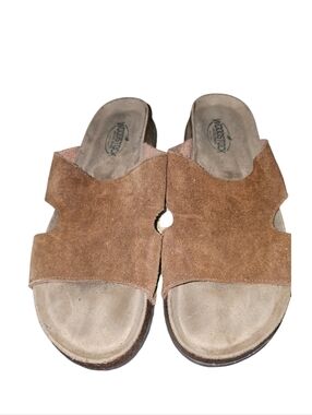 💰Woodstock Suede Slide Sandals in Brown